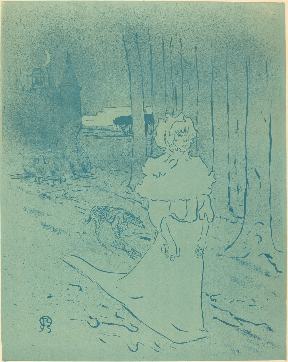 Herregårdsfruen eller omen (The Chatelaine eller Toxin) av Henri de Toulouse Lautrec