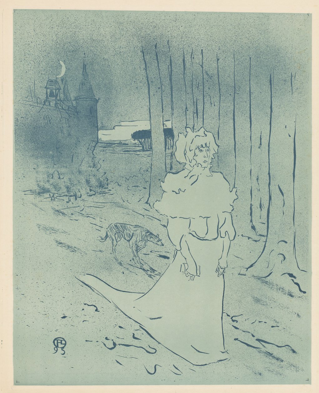 Herregårdsfruen eller omen Chatelaine eller giftstoffet, av Henri de Toulouse Lautrec