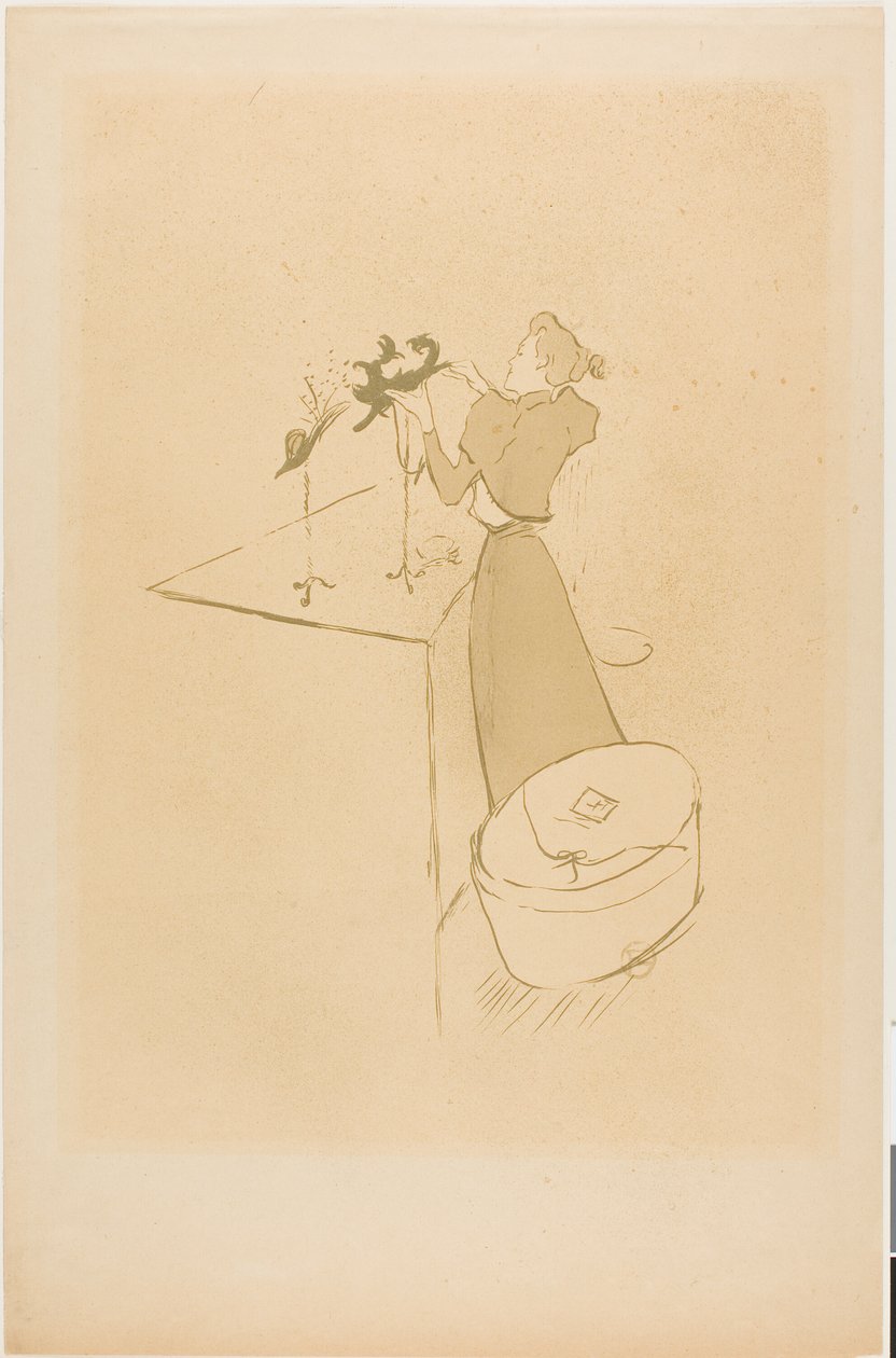 The Milliner, Renée Vert av Henri de Toulouse Lautrec