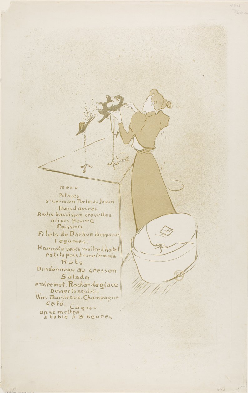 The Milliner, Renée Vert av Henri de Toulouse Lautrec