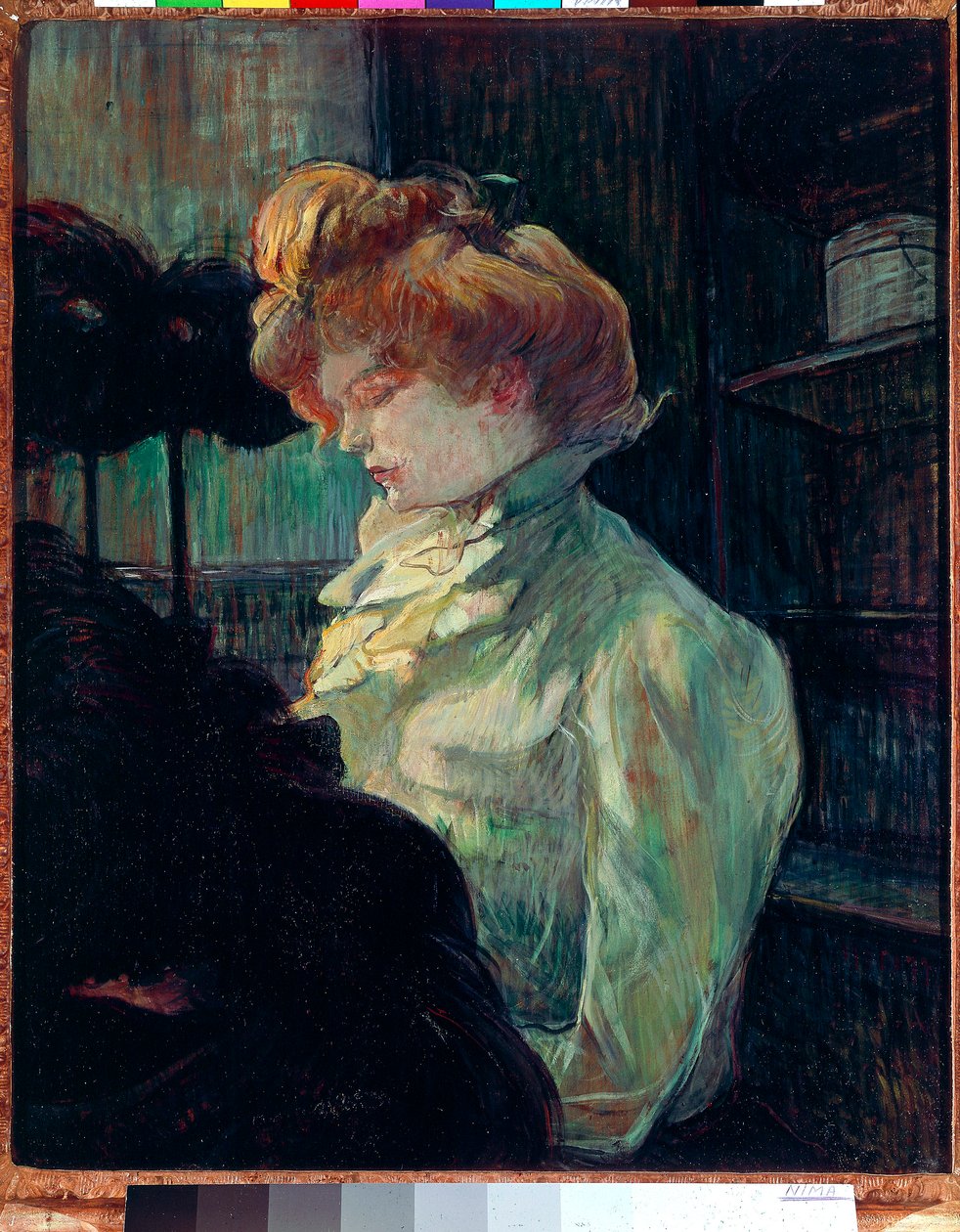 Modisten. Portrett av Madame Louise Blouet (olje på lerret av Henri de Toulouse Lautrec