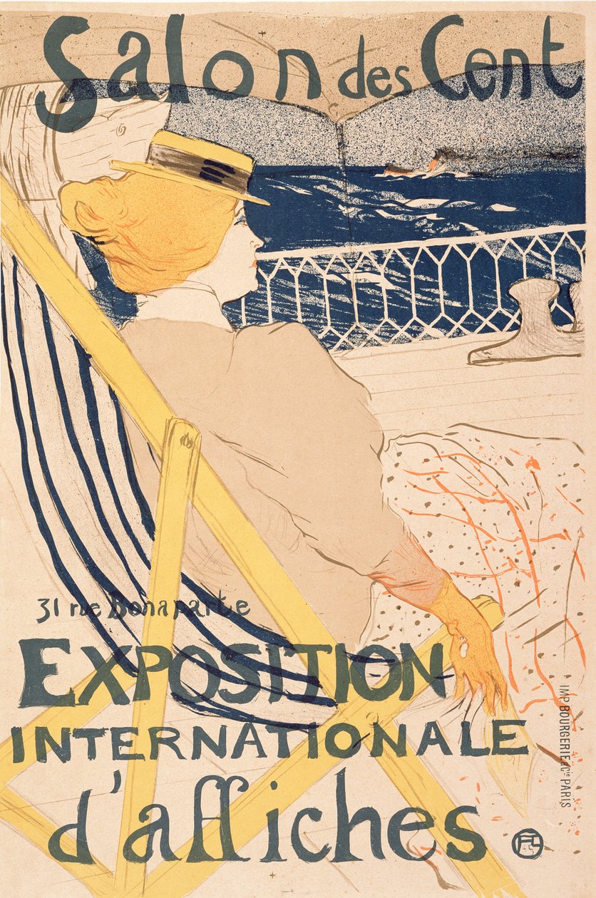 Passasjeren fra hytte 54 - Seiler i en yacht, 1896 av Henri de Toulouse Lautrec