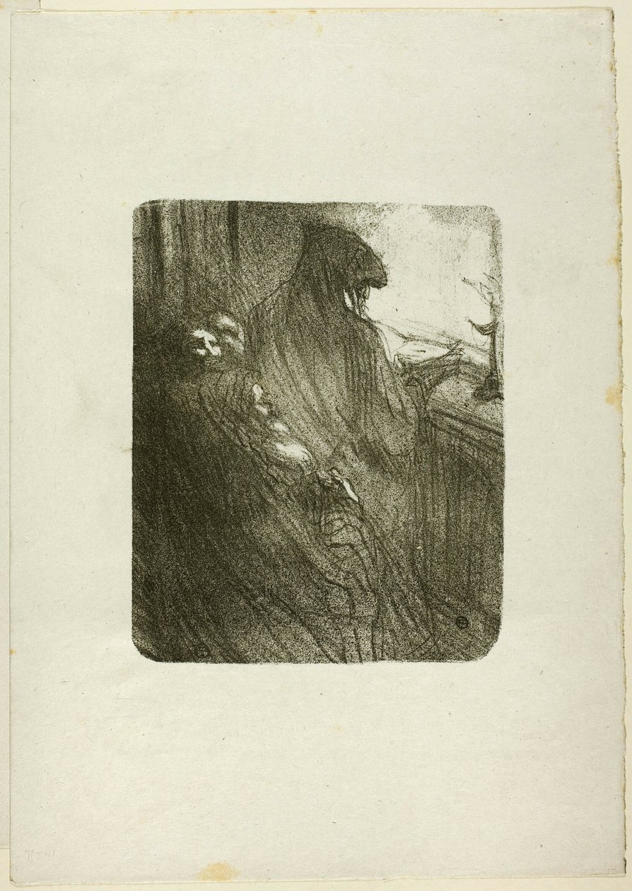 Bønnen til de polske jødene, fra Au Pied du Sinaï av Henri de Toulouse Lautrec