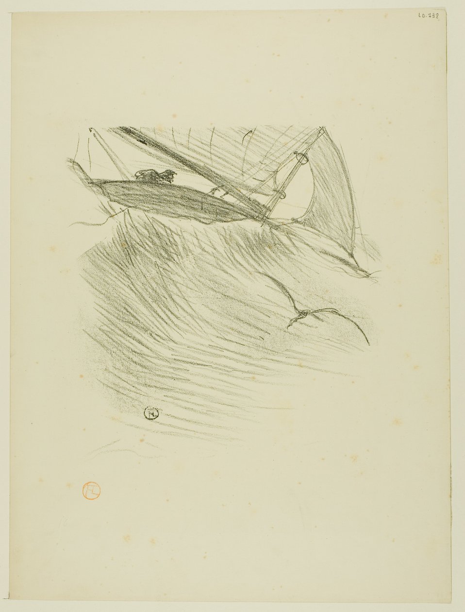 Havsvalene, fra Melodier av Désiré Dihau av Henri de Toulouse Lautrec