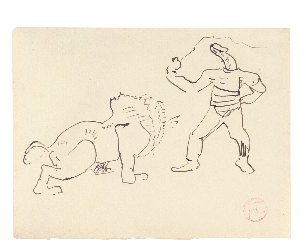 The Tamer, ca. 1888 av Henri de Toulouse Lautrec