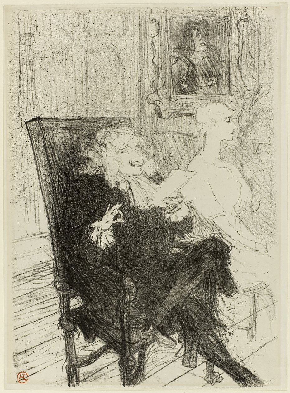 Truffier og Moreno, i Learned Women av Henri de Toulouse Lautrec