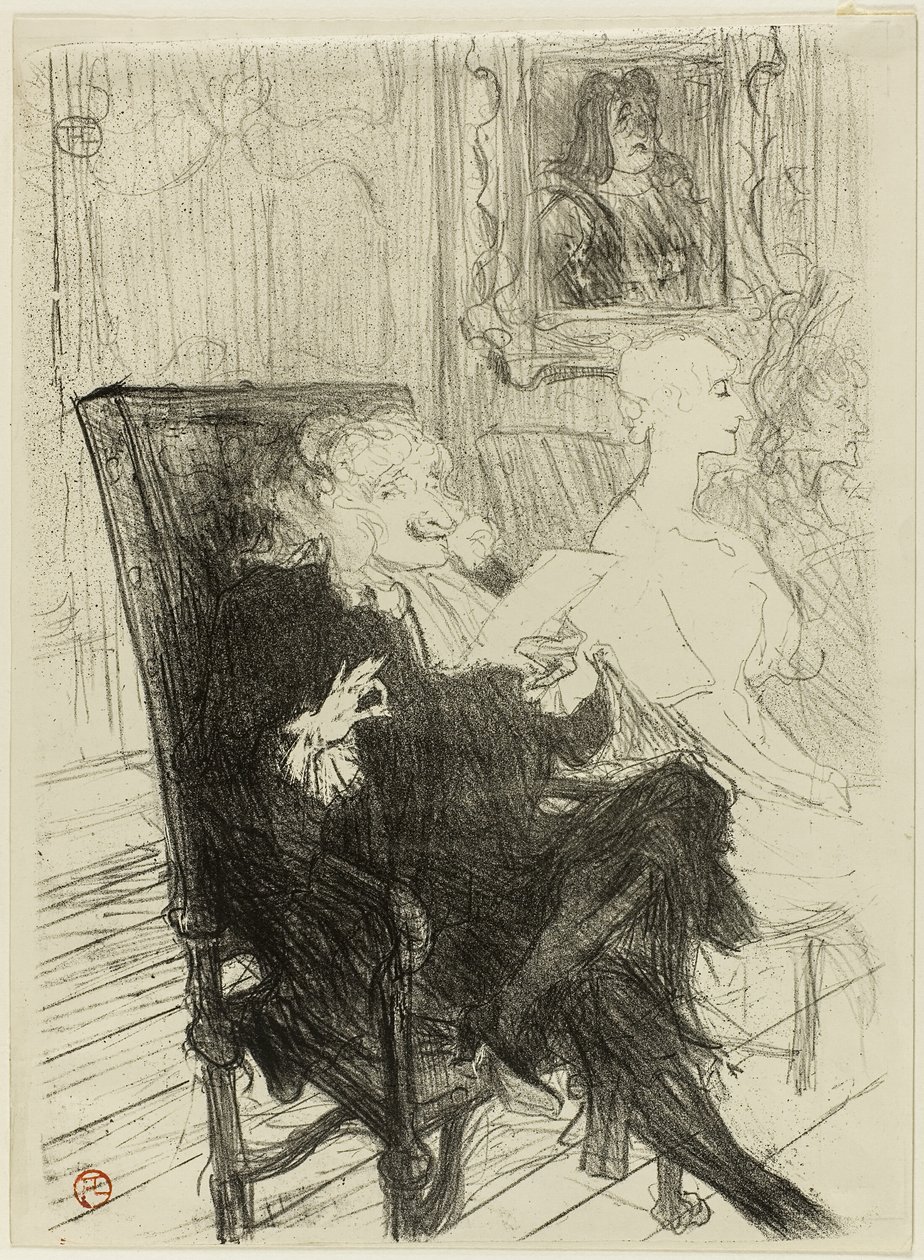 Truffier og Moreno, i Learned Women av Henri de Toulouse Lautrec