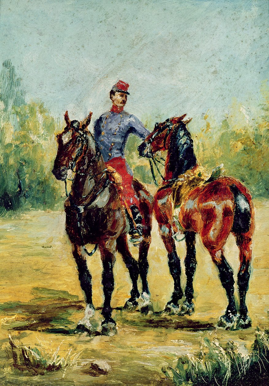 To hester og en brudgom, 1880 av Henri de Toulouse Lautrec