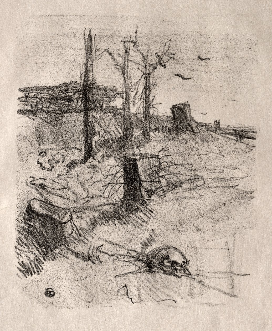 En kirkegård i Galicia av Henri de Toulouse Lautrec