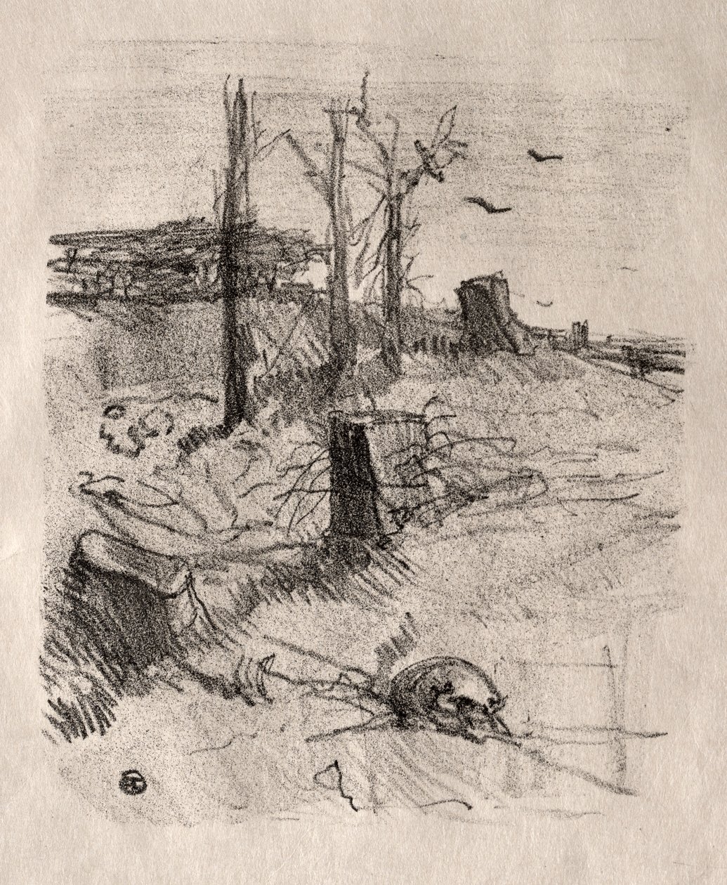 En kirkegård i Galicia, 1898. av Henri de Toulouse Lautrec