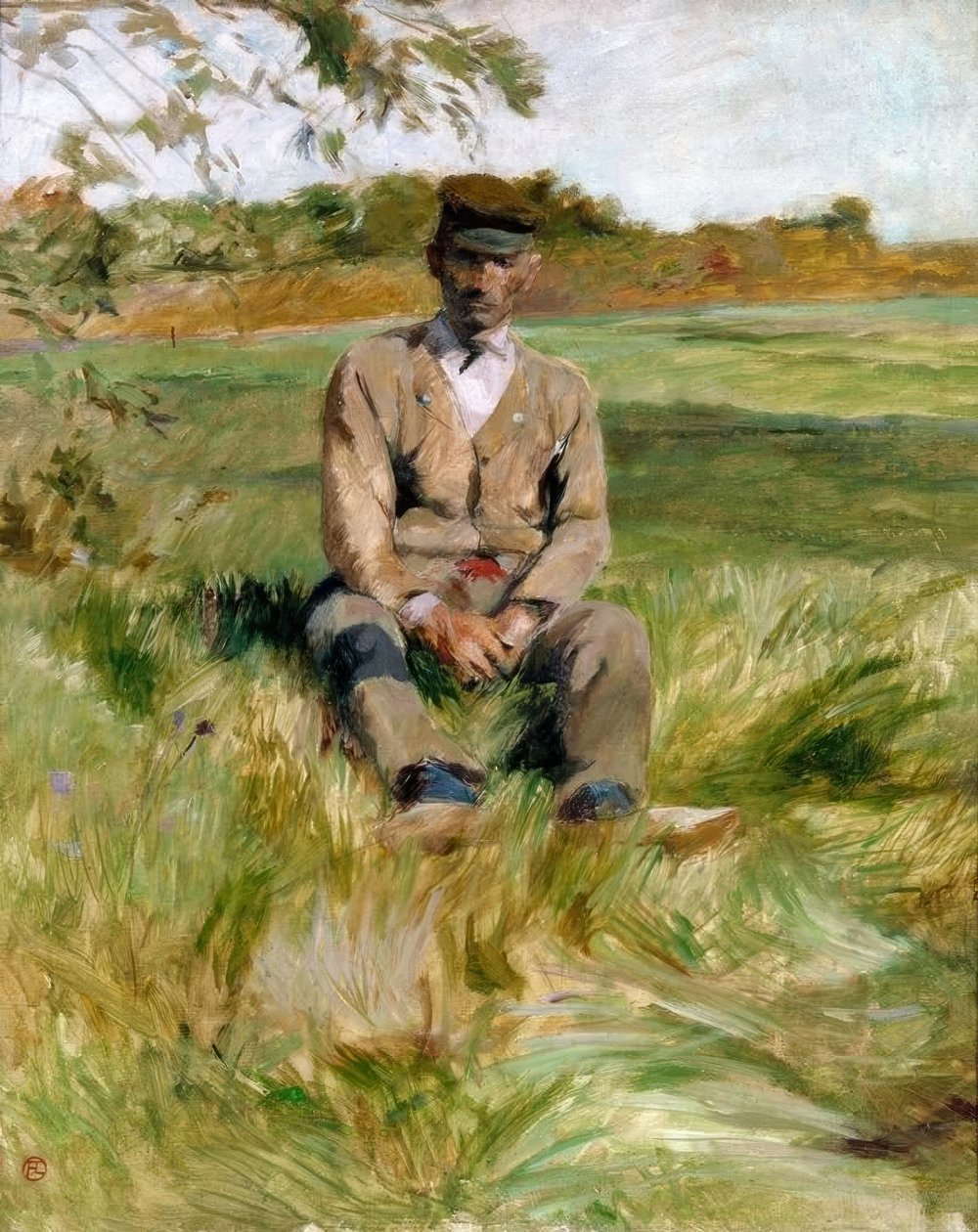 En arbeider på Céleyran av Henri de Toulouse Lautrec