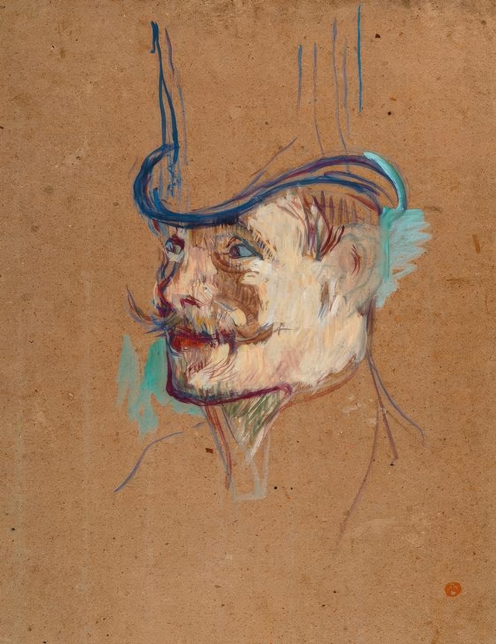William Warrener ved Moulin Rouge av Henri de Toulouse Lautrec