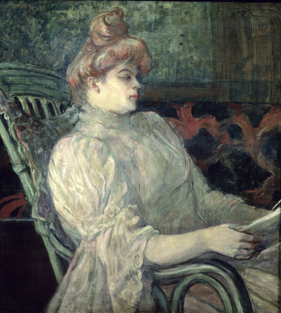 Kvinne som leser av Henri de Toulouse-Lautrec