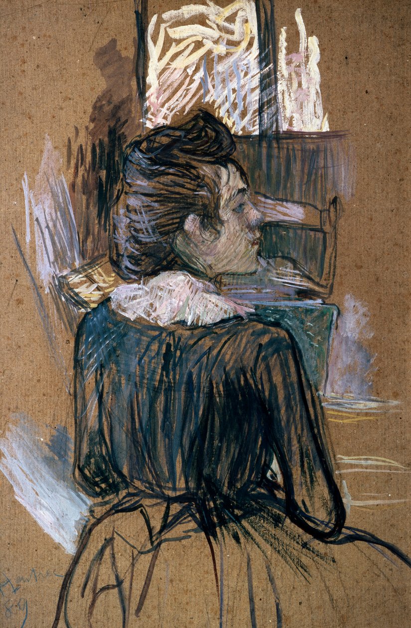 Kvinne ved et vindu, 1889. av Henri de Toulouse Lautrec