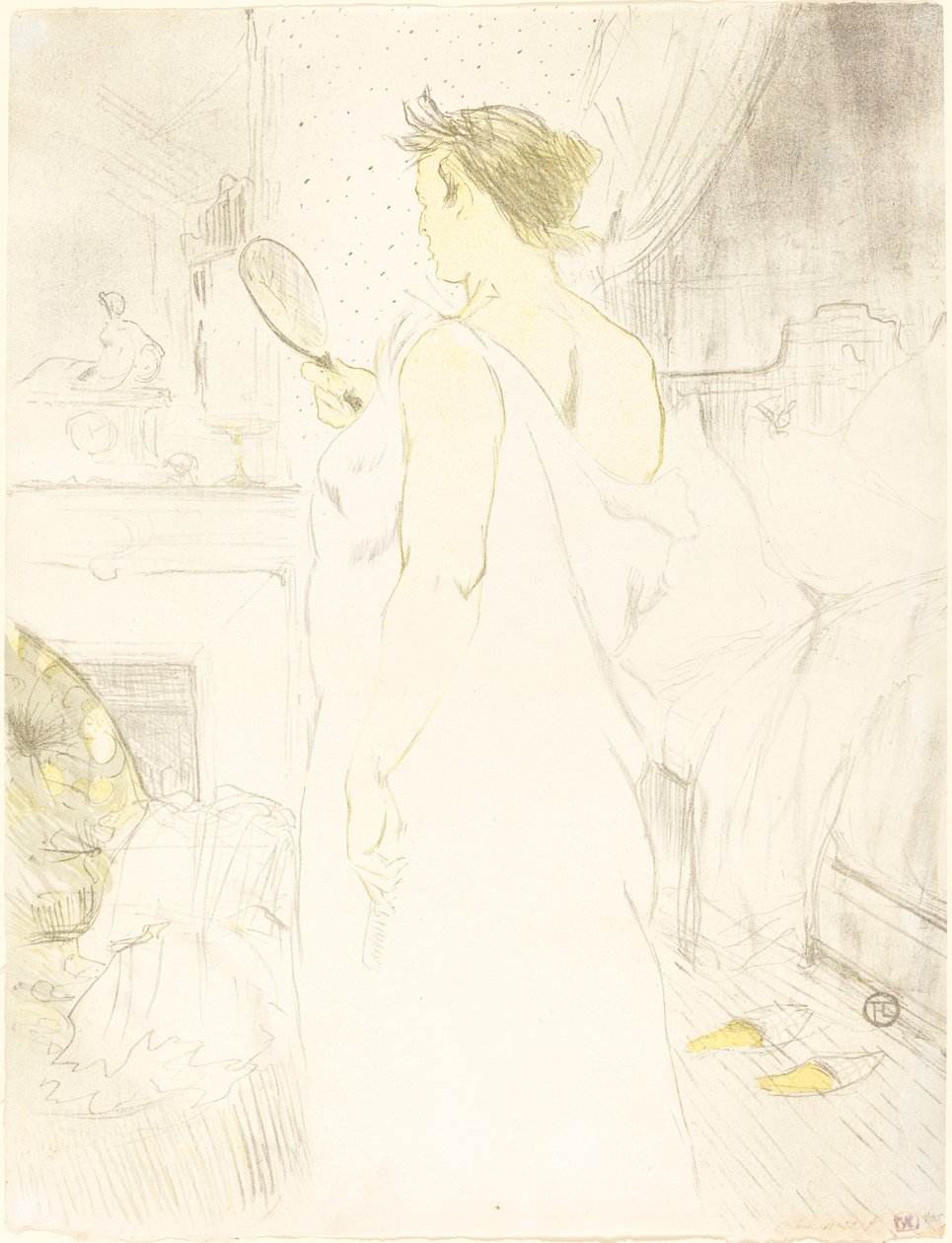 Kvinne ved speilet av Henri de Toulouse Lautrec