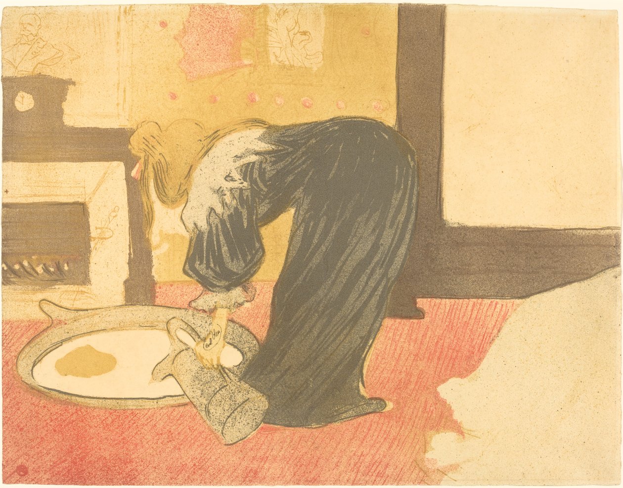 Kvinne i badekaret (Femme au tub) av Henri de Toulouse Lautrec