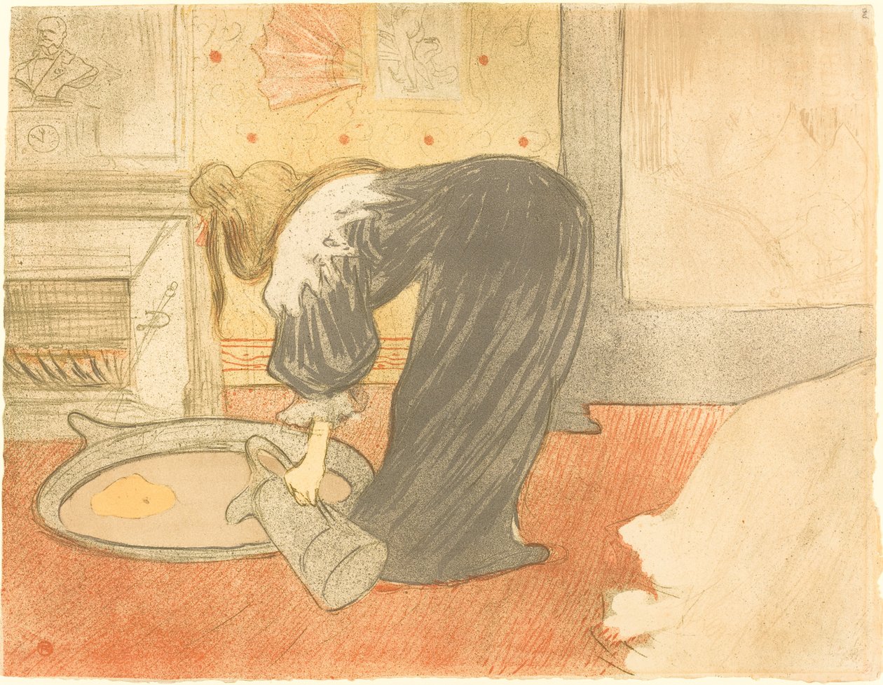 Woman at the Tub (Femme au tub) av Henri de Toulouse Lautrec