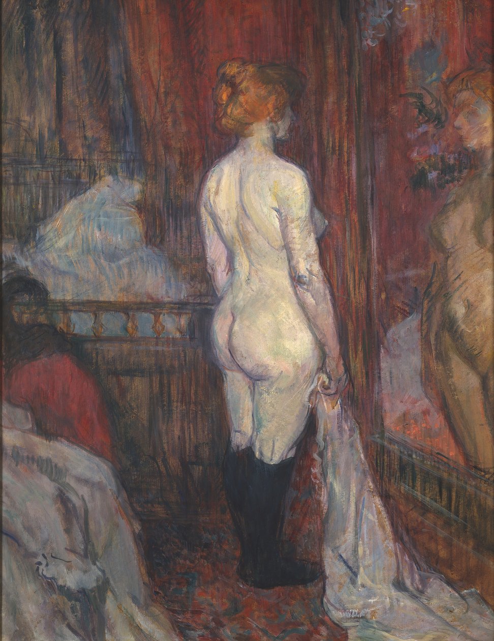 Kvinne foran et speil, 1897. av Henri de Toulouse Lautrec