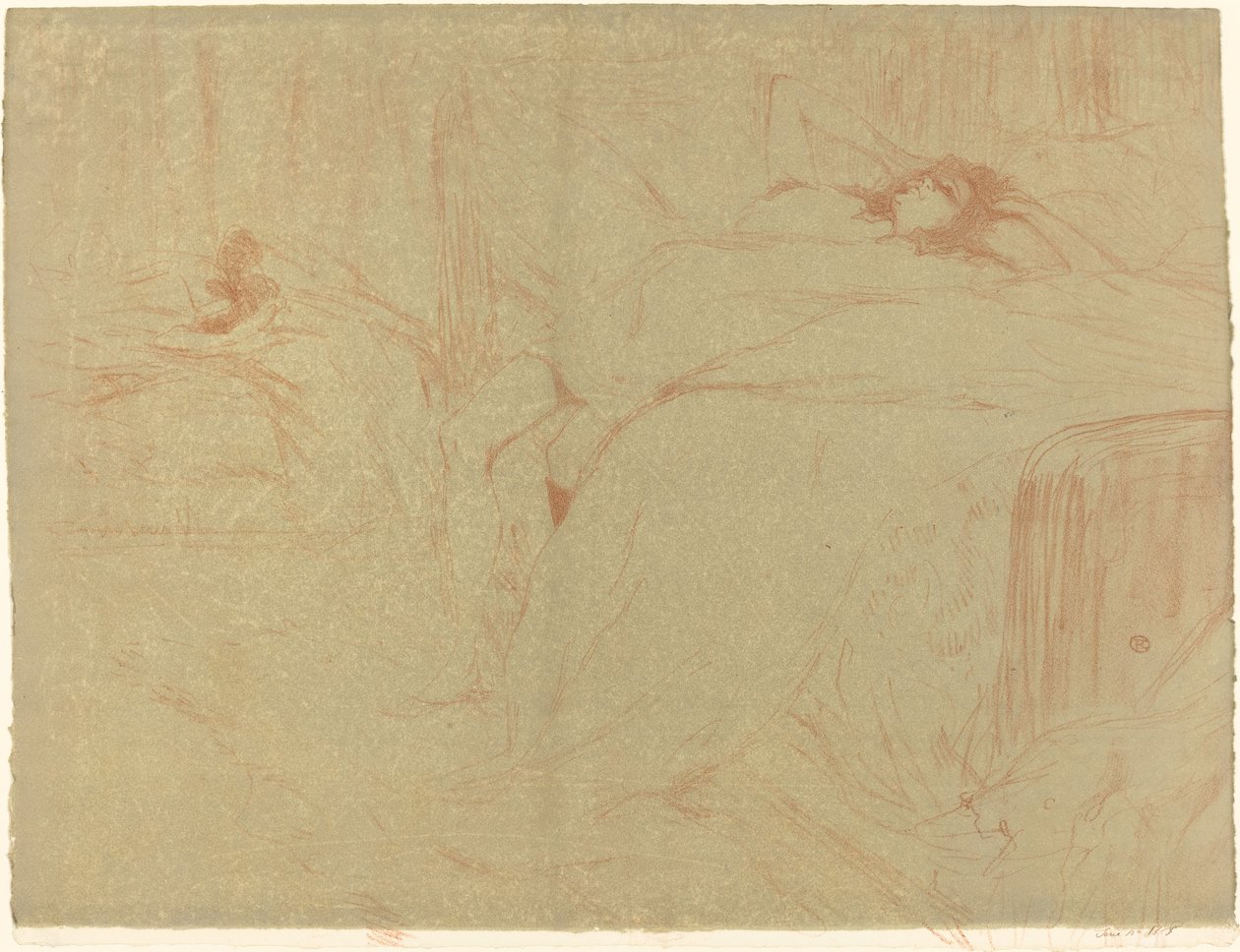 Kvinne på ryggen av Henri de Toulouse Lautrec