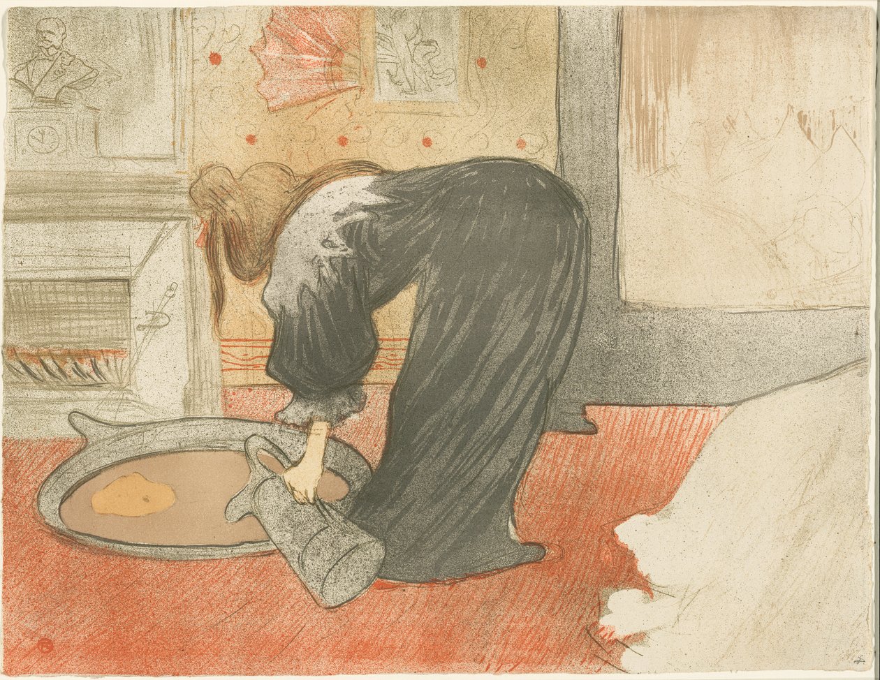 Kvinne med kar, tallerken fire fra Elles av Henri de Toulouse Lautrec