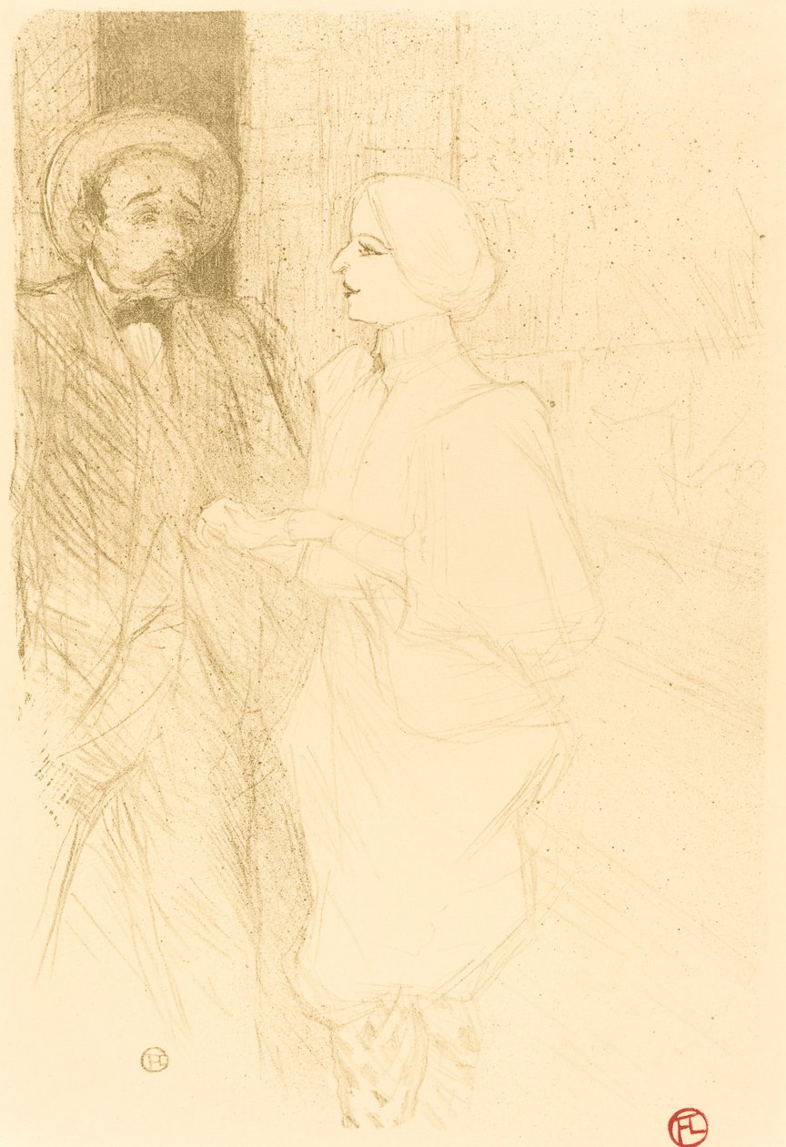 Yahne og Mayer i "The Difficult Age" (Yahne og Mayer i "The Difficult Age") av Henri de Toulouse Lautrec