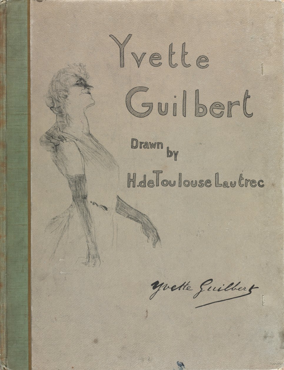 Yvette Guilbert-engelsk serie av Henri de Toulouse Lautrec