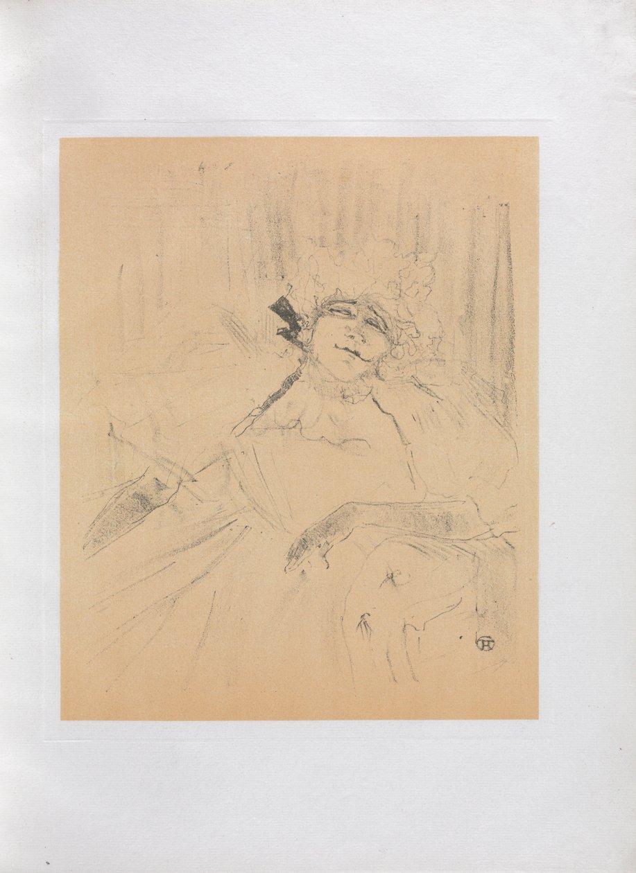 Yvette Guilbert-engelsk serie: Old Song, 1898. av Henri de Toulouse Lautrec