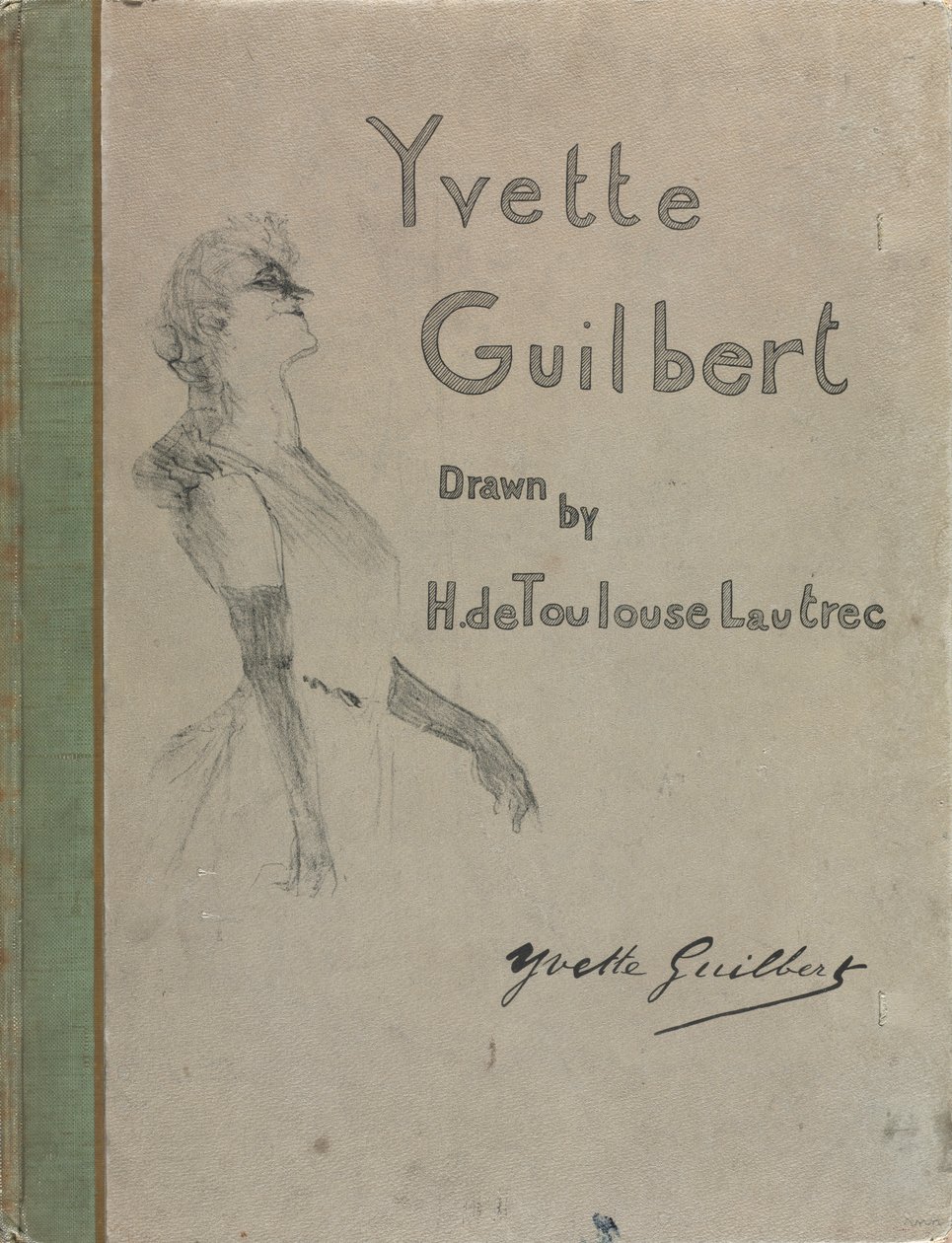 Yvette Guilbert-engelsk serie: Omslag, 1898. av Henri de Toulouse Lautrec