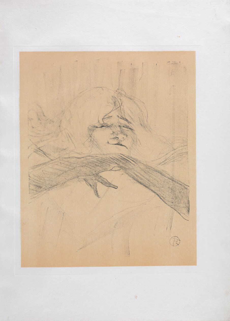 Yvette Guilbert-engelsk serie: Linger Longer Loo av Henri de Toulouse Lautrec
