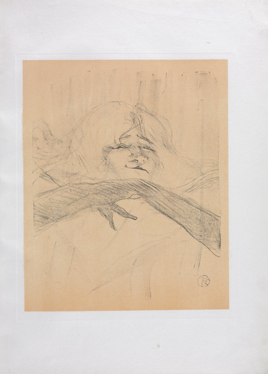 Yvette Guilbert-engelsk serie: Linger Longer Loo, 1898. av Henri de Toulouse Lautrec