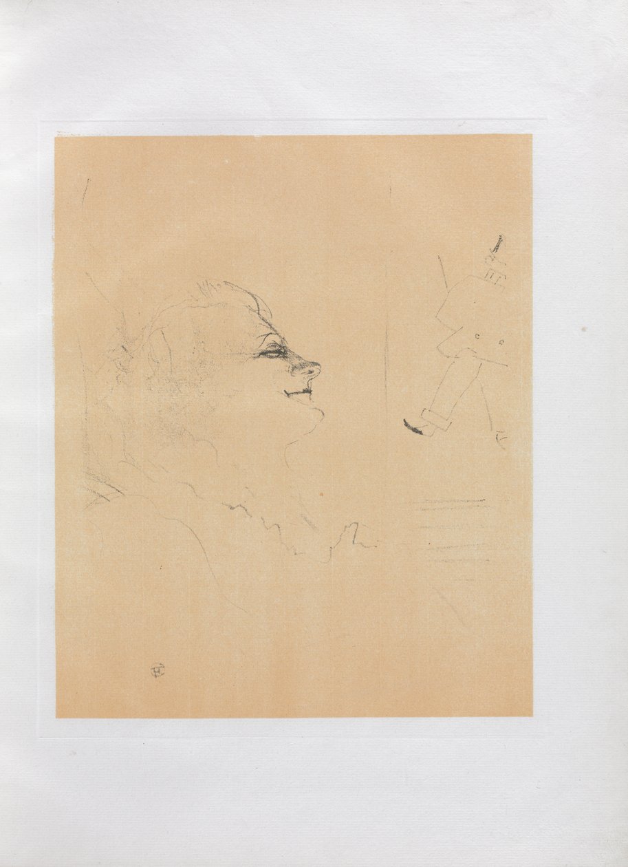 Yvette Guilbert-engelsk serie: Pessima av Henri de Toulouse Lautrec