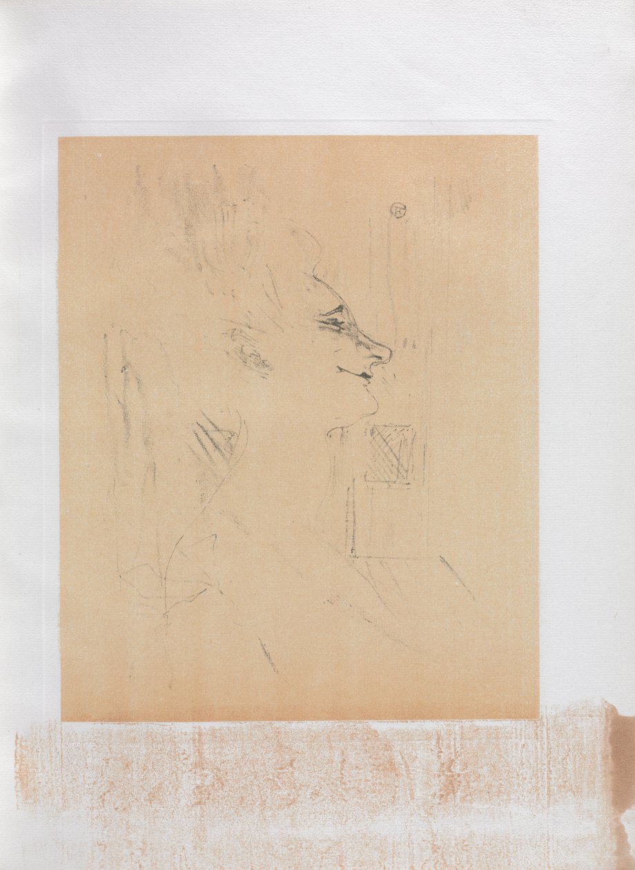 Yvette Guilbert-engelsk serie: Soularde av Henri de Toulouse Lautrec