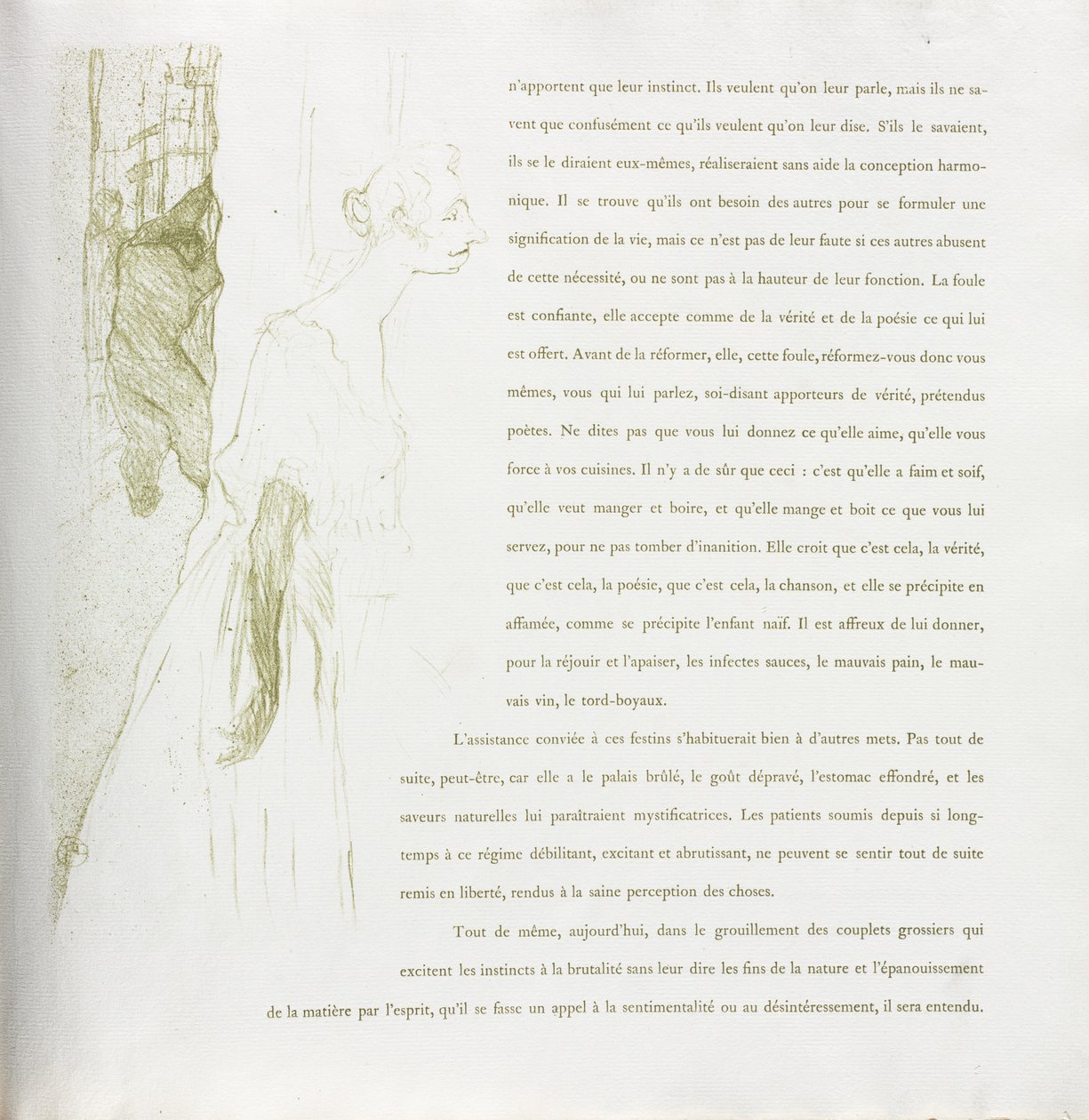 Yvette Guilbert-French Series: nr. 11 av Henri de Toulouse Lautrec