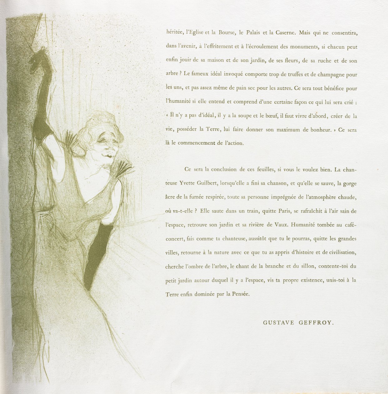 Yvette Guilbert-French Series: nr. 16 av Henri de Toulouse Lautrec