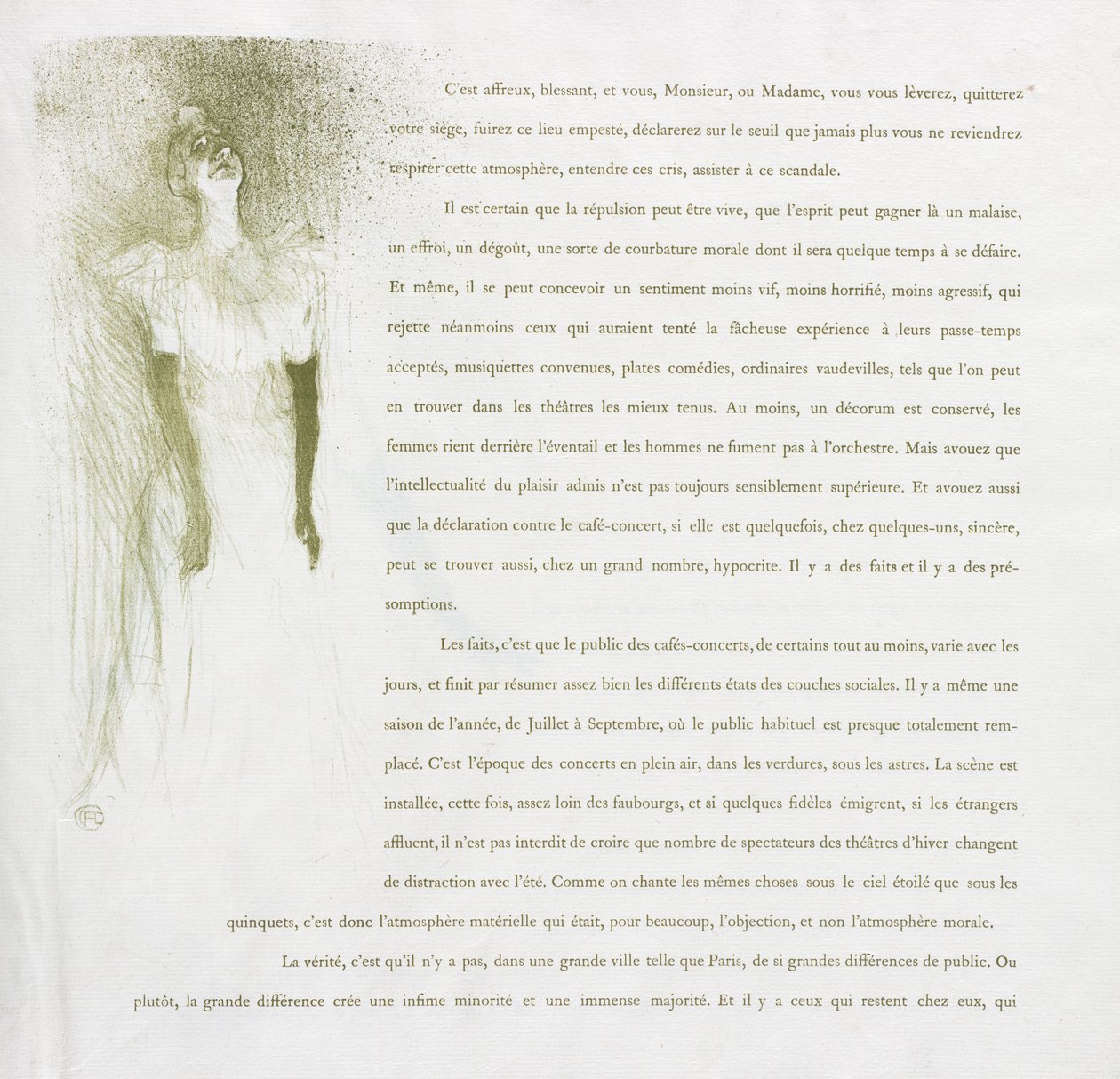 Yvette Guilbert-French Series: nr. 3 av Henri de Toulouse Lautrec