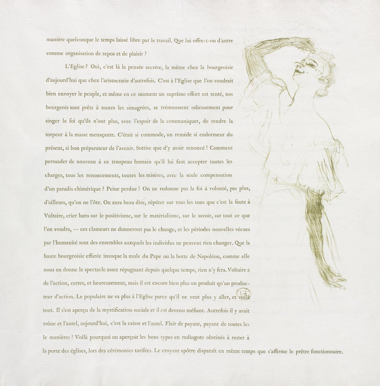 Yvette Guilbert-French Series: nr. 7 av Henri de Toulouse Lautrec
