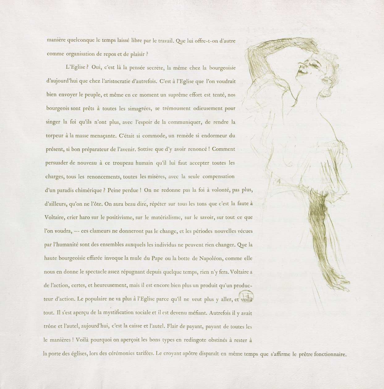 Yvette Guilbert-French Series: nr. 7, 1894. av Henri de Toulouse Lautrec
