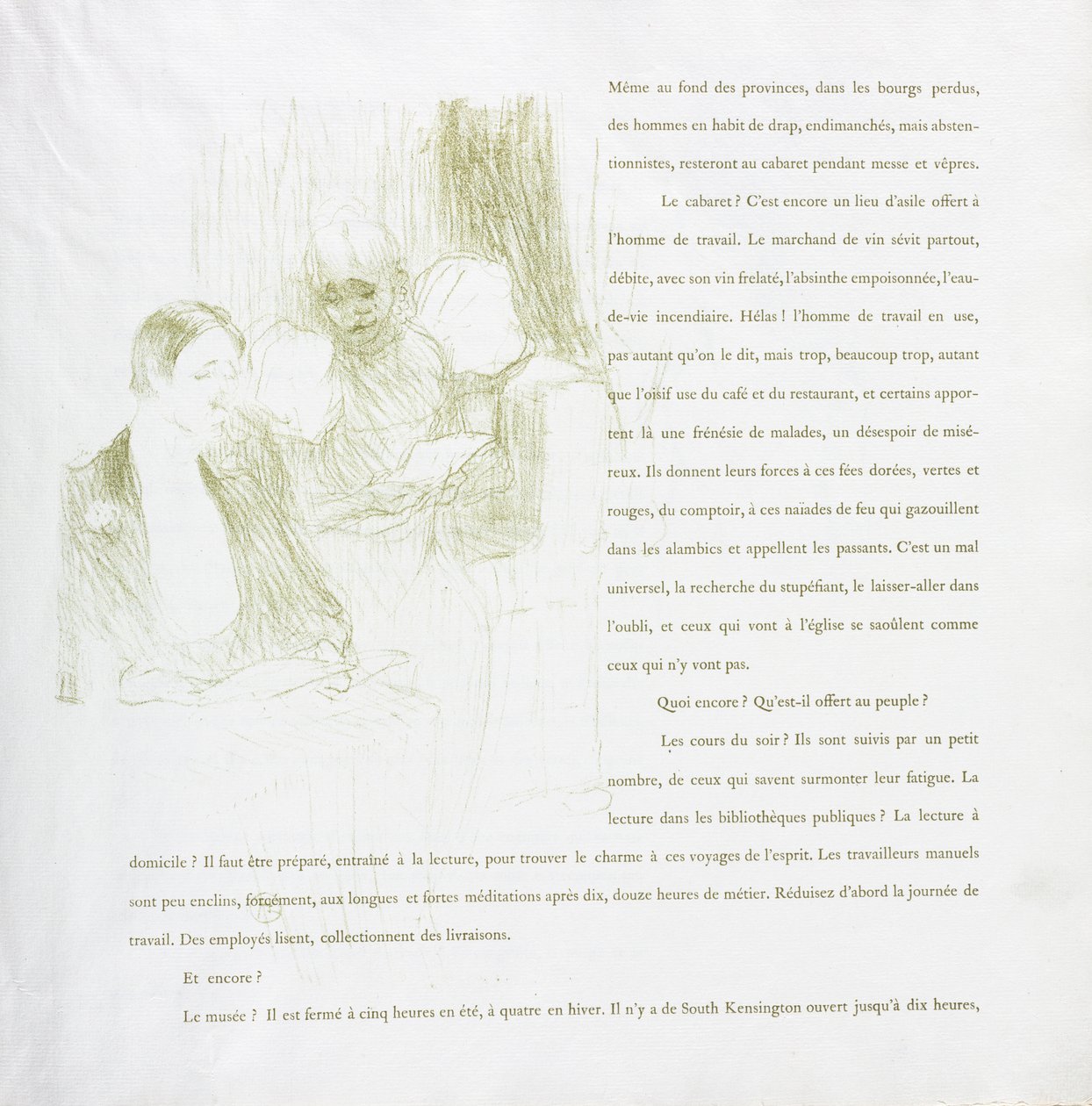 Yvette Guilbert-French Series: nr. 8 av Henri de Toulouse Lautrec