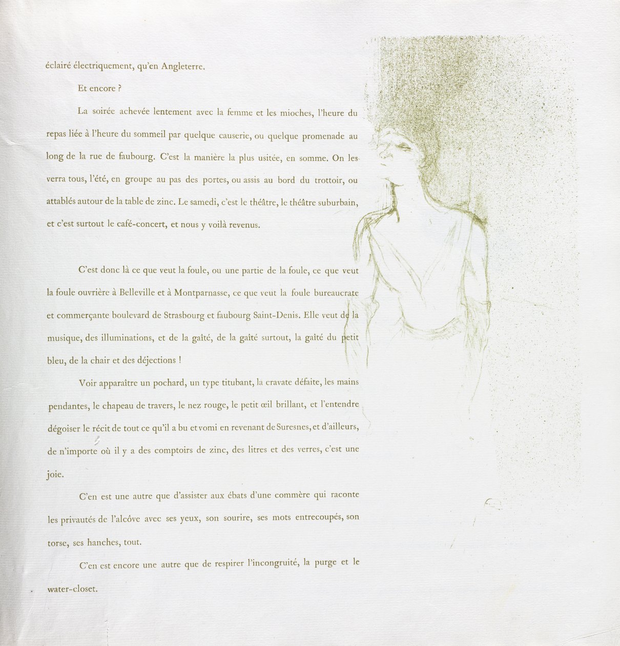 Yvette Guilbert-French Series: nr. 9 av Henri de Toulouse Lautrec