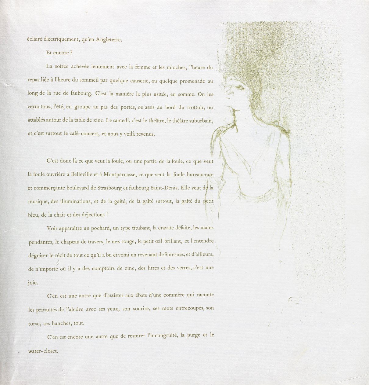 Yvette Guilbert-French Series: nr. 9, 1894. av Henri de Toulouse Lautrec