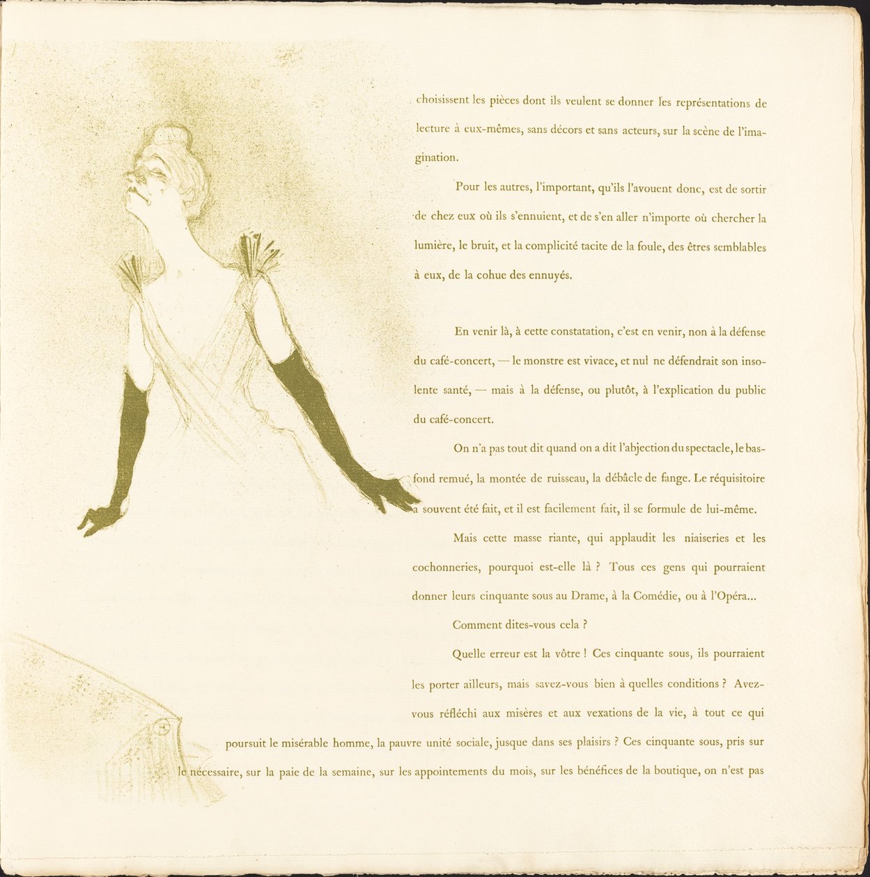 Yvette Guilbert av Henri de Toulouse Lautrec