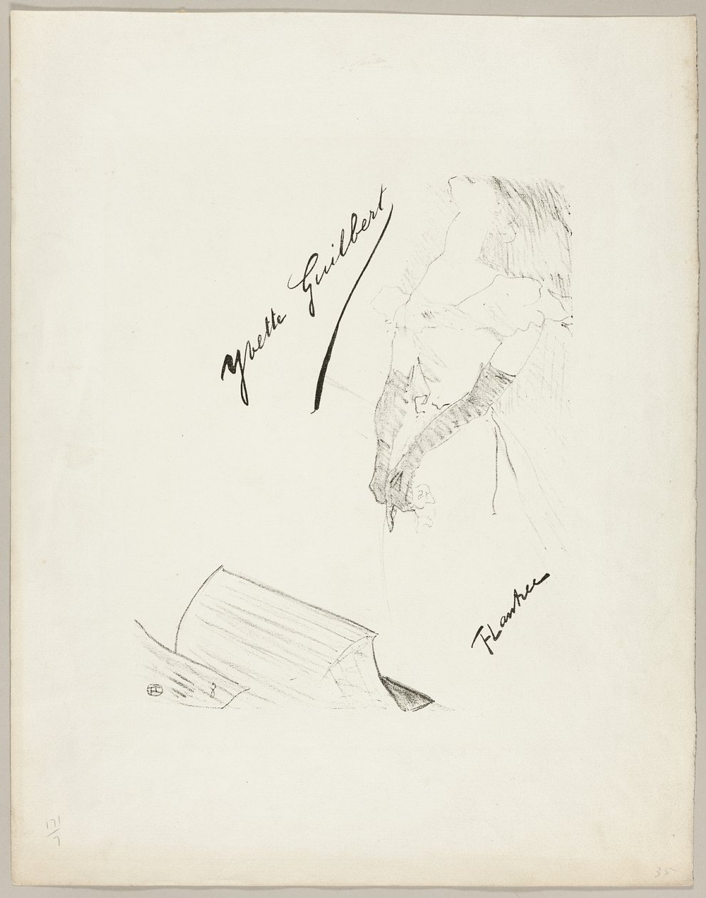 Yvette Guilbert av Henri de Toulouse Lautrec