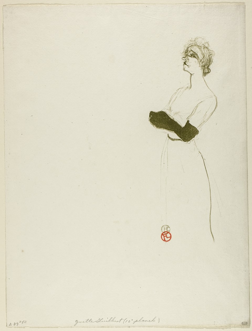 Yvette Guilbert av Henri de Toulouse Lautrec