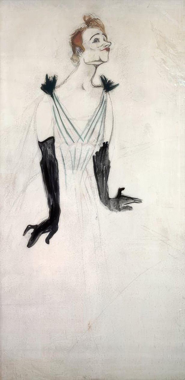 Yvette guilbert av Henri de Toulouse-Lautrec