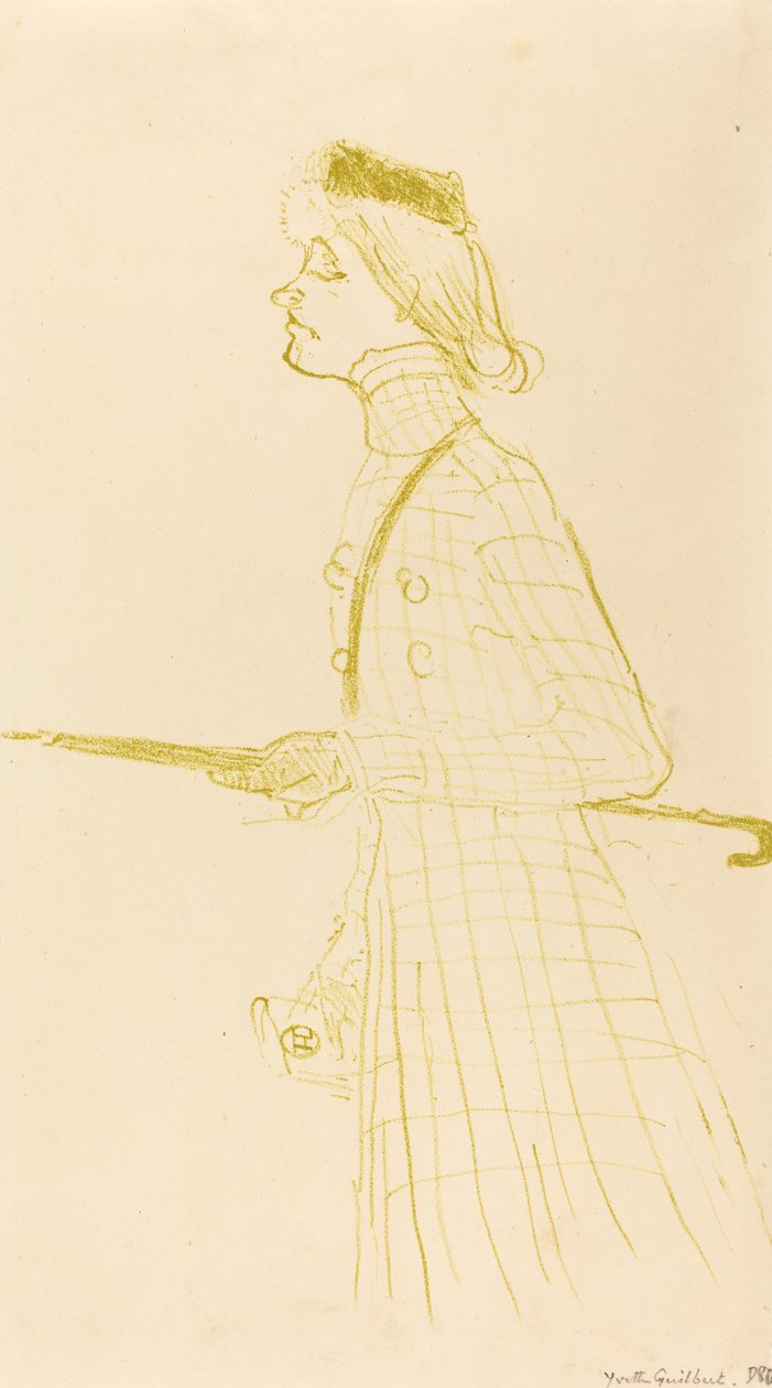 Yvette Guilbert, 1894. av Henri de Toulouse Lautrec
