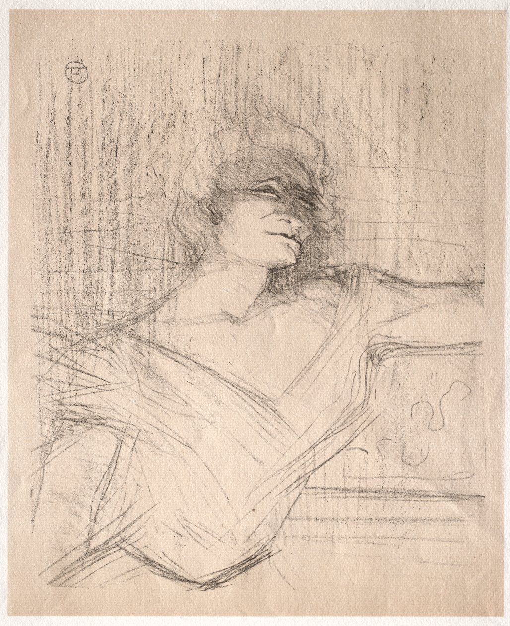 Yvette Guilbert: I limet av Henri de Toulouse Lautrec
