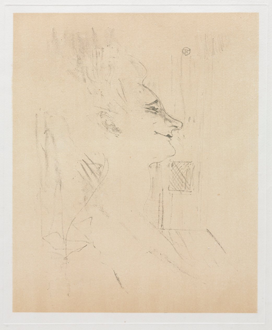 Yvette Guilbert beruset, 1898. av Henri de Toulouse Lautrec