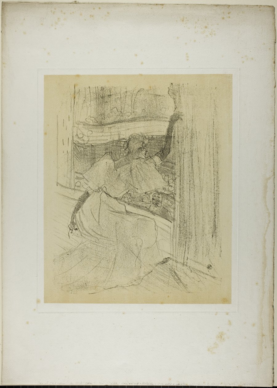 Yvette Guilbert Taking a Bow, fra Yvette Guilbert av Henri de Toulouse Lautrec