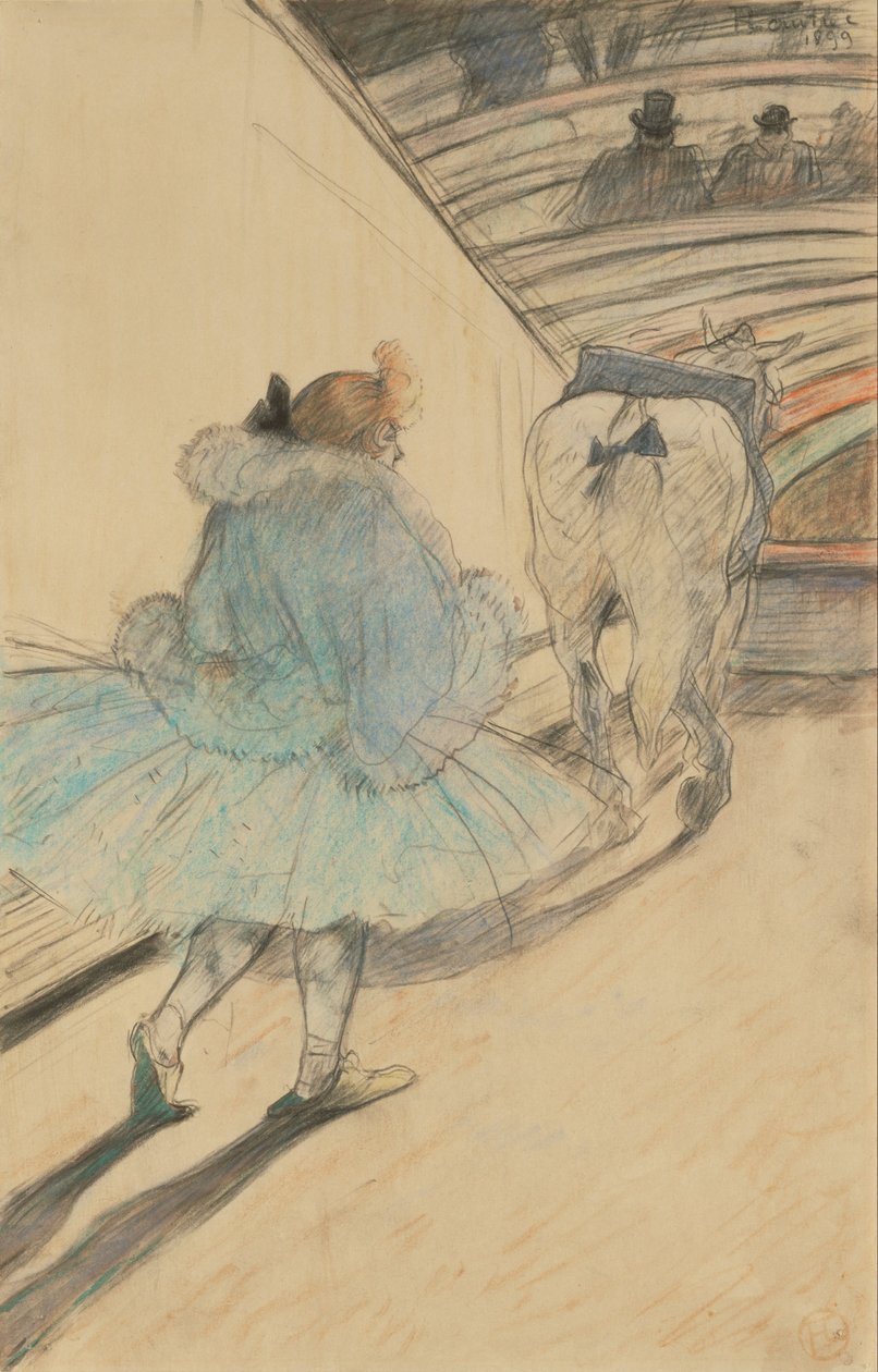 På sirkuset- Gå inn i ringen av Henri de Toulouse Lautrec