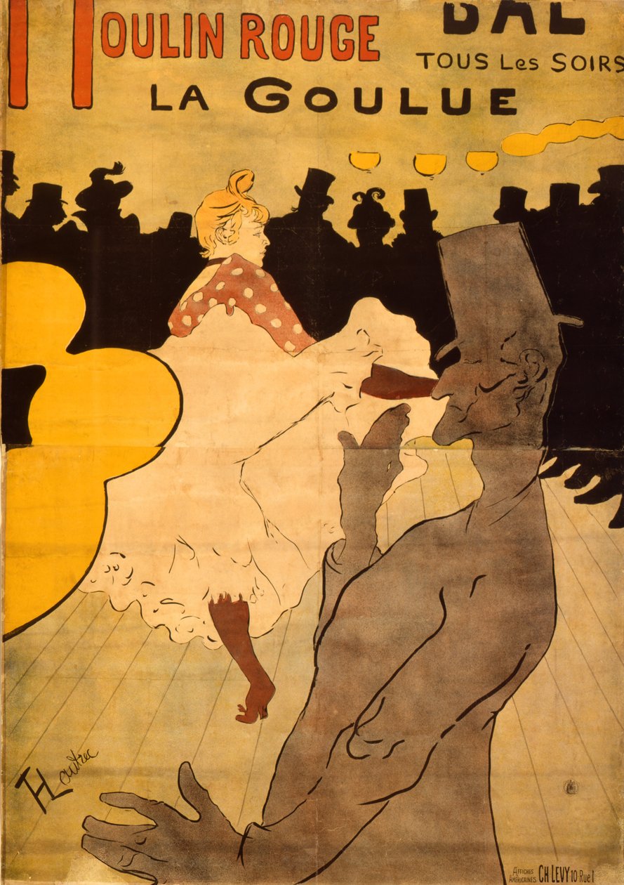 Moulin Rouge-La Goulue av Henri de Toulouse Lautrec